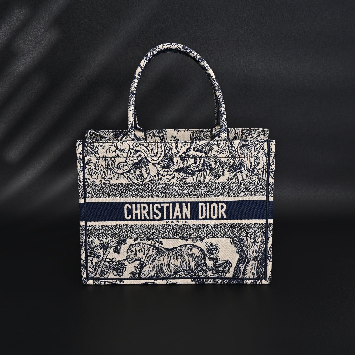 Dior Book Tote Bag – Blue Toile de Jouy Embroidery