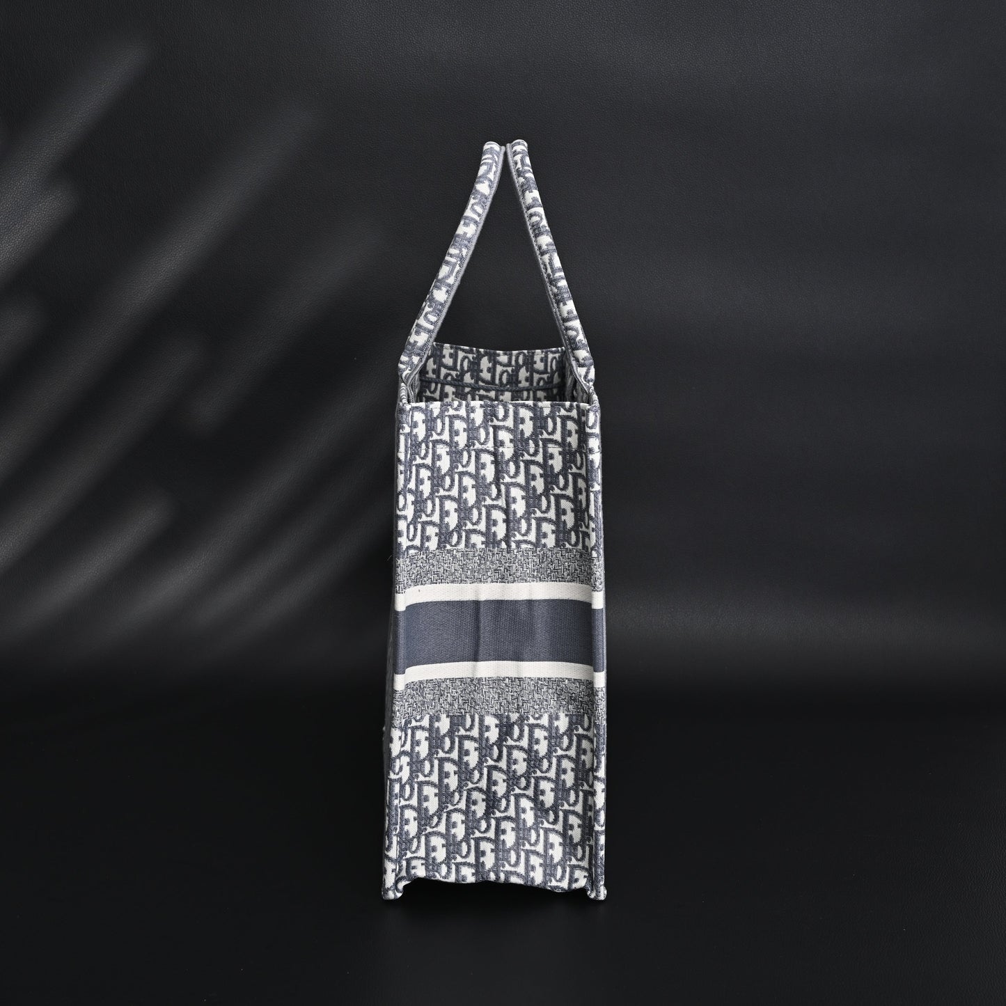 Christian Dior Large Book Tote – Grey Oblique Embroidery