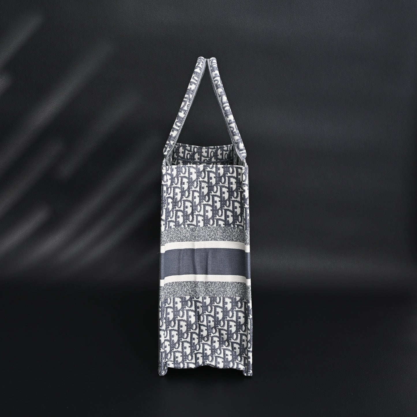 Christian Dior Large Book Tote – Grey Oblique Embroidery