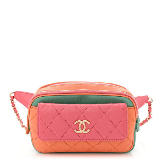 Chanel tri color in and out waist Bag