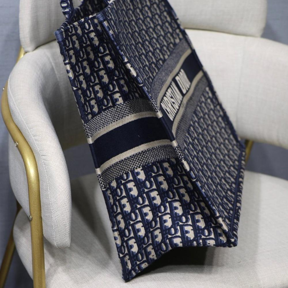 Dior Book Tote Navy Blue