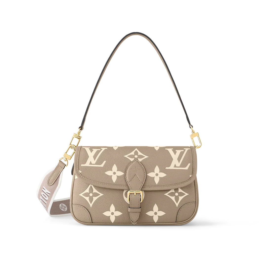 Louis Vuitton Diane Monogram Empreinte Tourterelle Beige cream