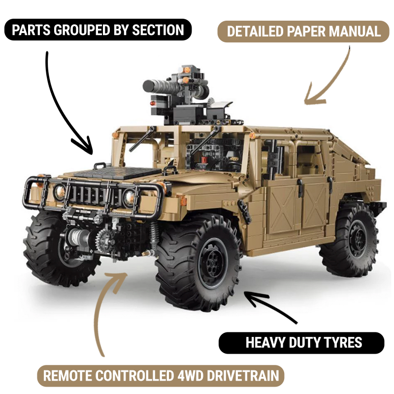 Remote Controlled Humvee 3934pcs