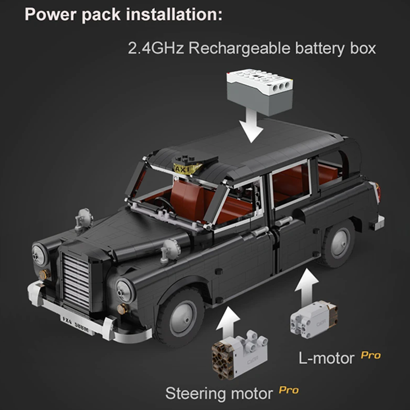 Remote Controlled London Taxi 1870pcs