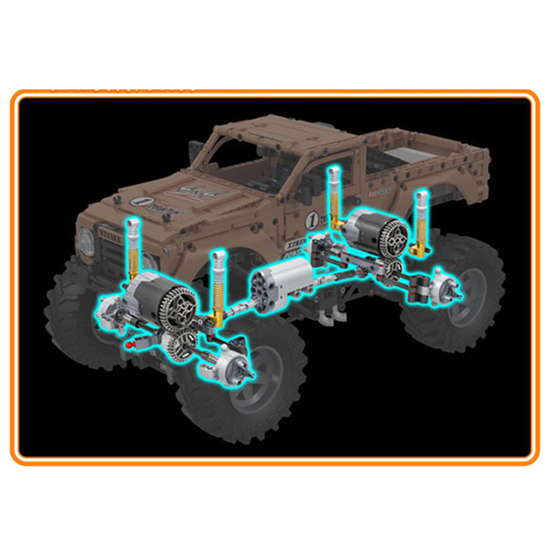 Remote Controlled Monster Truck 1492pcs