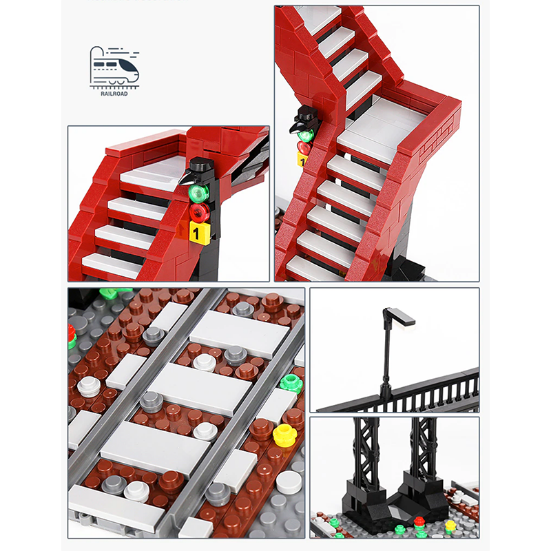 Railway Crossing 654pcs