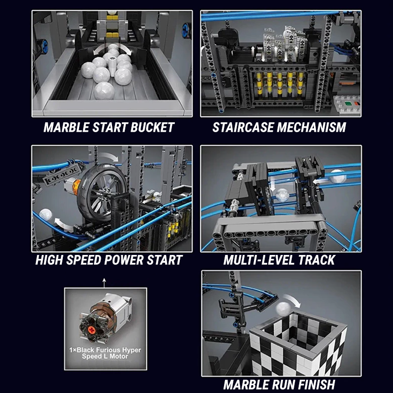 Motorised GBC Marble Run 2437pcs