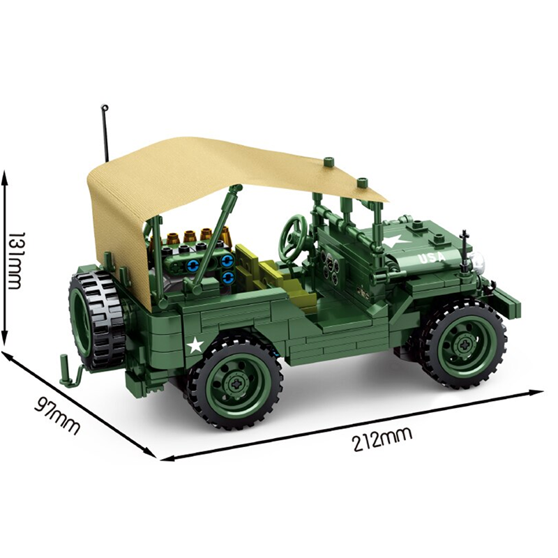 US Army SUV 807pcs