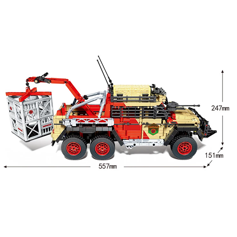 Remote Controlled Jurassic 6x6 2452pcs